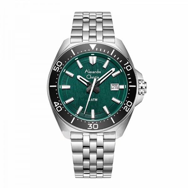 Alexandre Christie AC 6687 Silver Green MDBTBGN Alexandre Christie AC 6687 Silver Green MDBTBGN
